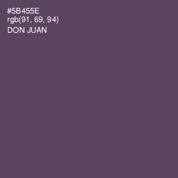 #5B455E - Don Juan Color Image